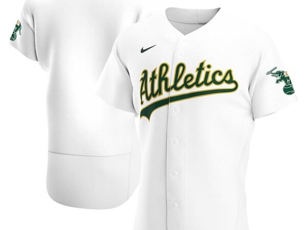 Oakland Athletics Nike Home Authentic Team Jersey - White
