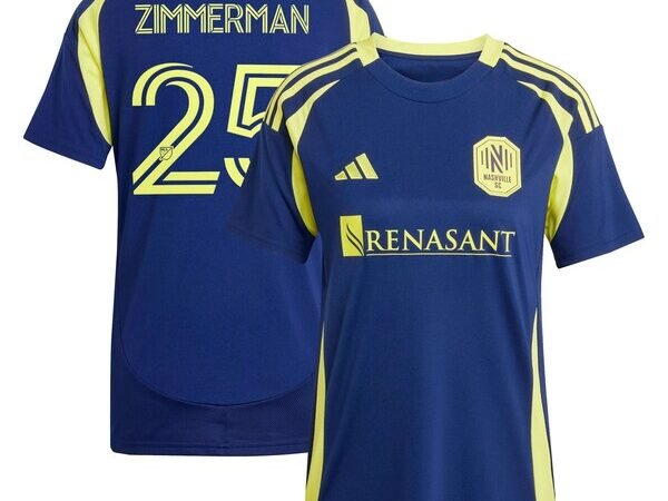 Walker Zimmerman Nashville SC adidas Women's 2025 The Heart of Nashville Kit Replica Player Jersey - Navy
