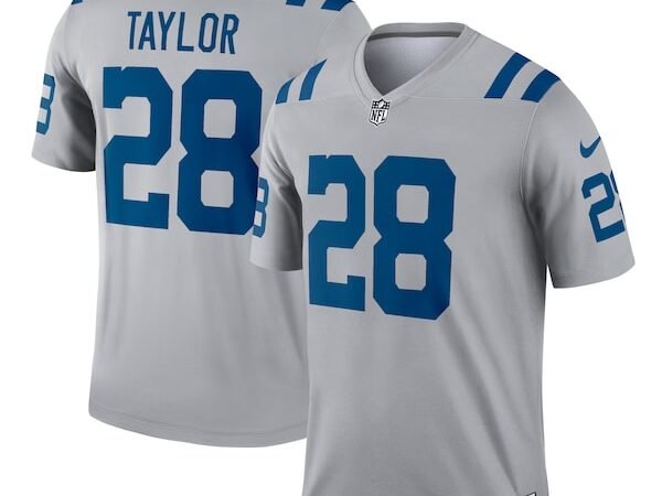 Jonathan Taylor Indianapolis Colts Nike Inverted Legend Jersey - Gray
