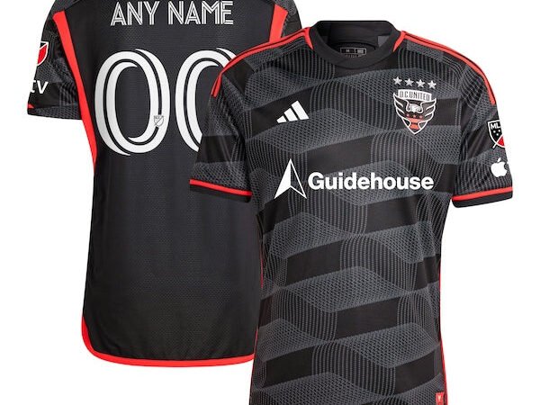 D.C. United adidas 2024 The Icon Kit Authentic Custom Jersey – Black