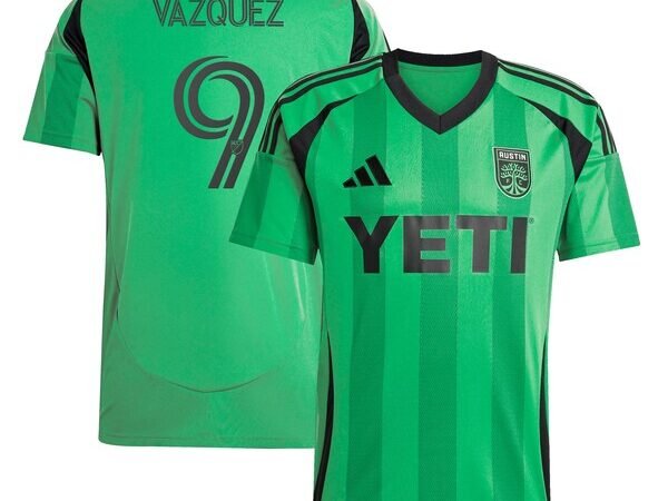 Brandon Vazquez Austin FC adidas 2025 The Heartbeat Kit Replica Player Jersey - Green