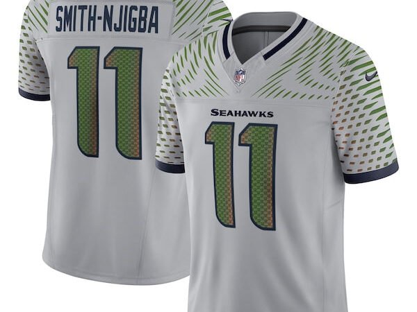 Jaxon Smith-Njigba Seattle Seahawks Nike 2025 Rivalries Collection Limited Jersey - Wolf Gray