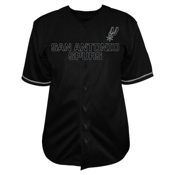 Victor Wembanyama San Antonio Spurs Profile Big & Tall Name & Number Button-Up Jersey - Black