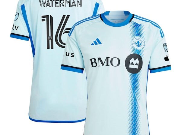 Joel Waterman CF Montreal adidas 2024 La Main Authentic Player Jersey – Light Blue