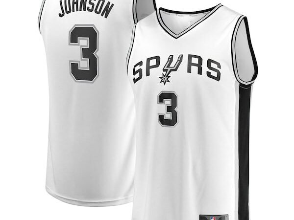 Keldon Johnson San Antonio Spurs  Fast Break Association Jersey - White