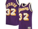 Magic Johnson Los Angeles Lakers 1984/85 Hardwood Classics Authentic Jersey - Purple/Gold