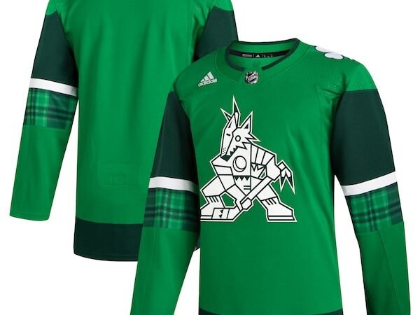 Arizona Coyotes adidas 2023 St. Patrick's Day Primegreen Authentic Jersey - Kelly Green