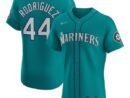 Men's Seattle Mariners Julio Rodríguez Nike Alternate Elite Jersey - Teal/White/Cream