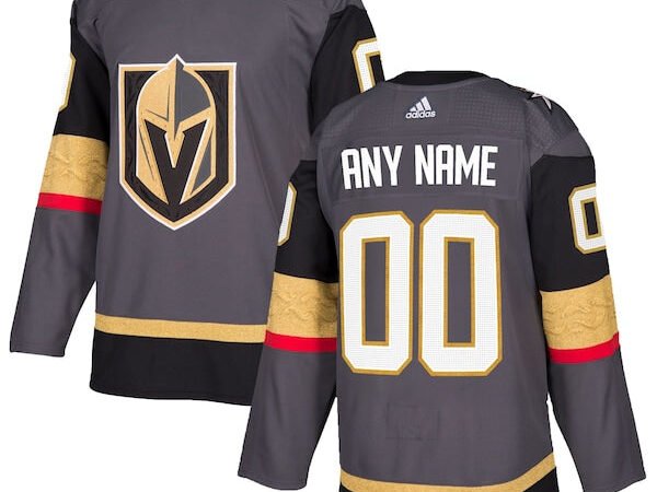Vegas Golden Knights adidas Alternate Authentic Custom Jersey - Gray