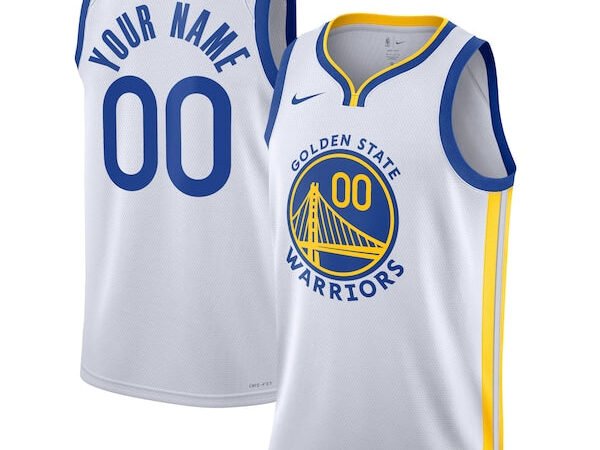 Golden State Warriors Nike Unisex Swingman Custom Jersey White - Association Edition