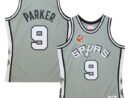 Tony Parker San Antonio Spurs Unisex Hall of Fame Class of 2023 Throwback Swingman Jersey - Gray