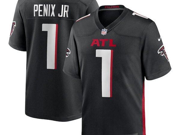 Michael Penix Jr. Atlanta Falcons Nike 2024 NFL Draft First Round Pick Player Game Jersey - Black