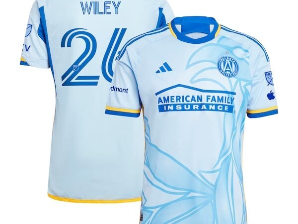 Caleb Wiley Atlanta United FC adidas 2024 The Resurgens Kit Authentic Player Jersey - Light Blue