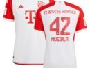 Jamal Musiala Bayern Munich adidas 2023/24 Home Authentic Jersey - White/Black