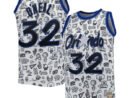 Shaquille O'Neal Orlando Magic 1994/95 Hardwood Classics Doodle Swingman Jersey - White