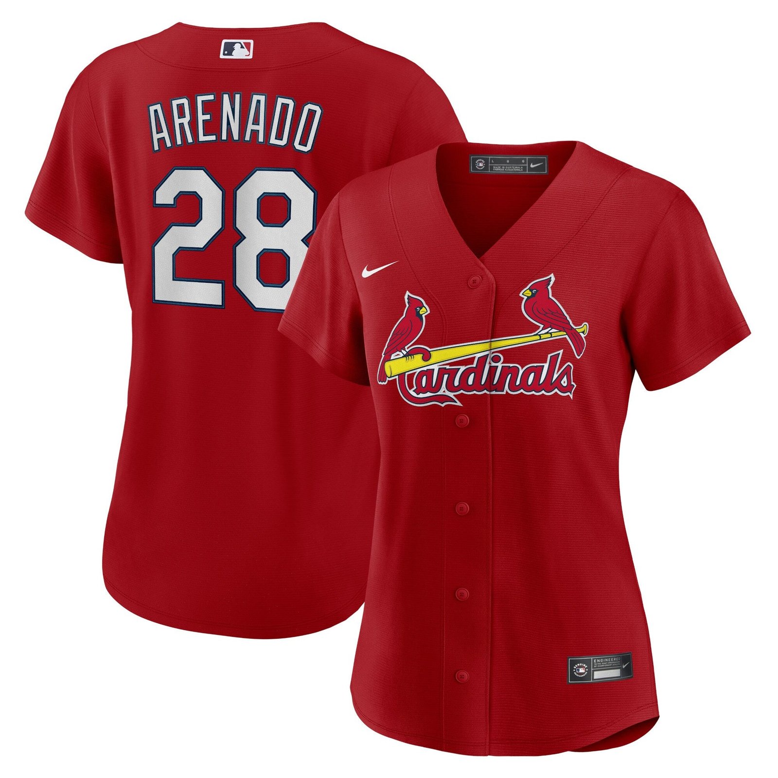 Nolan Arenado St. Louis Cardinals Nike Women's Home Official Replica Player Jersey - White/Cream/Red