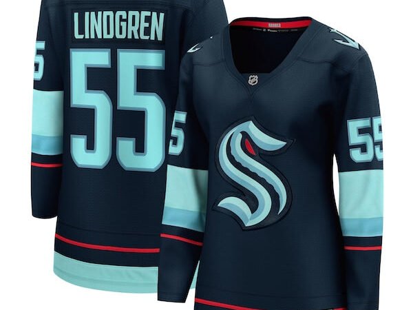 Ryan Lindgren Seattle Kraken  Women's Home Breakaway Jersey - Deep Sea Blue