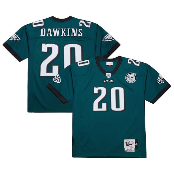 Brian Dawkins Philadelphia Eagles 2007 Authentic Throwback Retired Player Jersey - Green/White