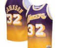 Magic Johnson Los Angeles Lakers 1984/85 Hardwood Classics Fadeaway Swingman Player Jersey - Gold/Purple