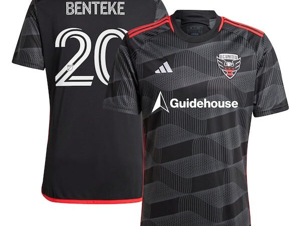Christian Benteke D.C. United adidas 2024 The Icon Kit Replica Player Jersey – Black