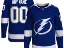 Tampa Bay Lightning adidas Home Primegreen Authentic Custom Jersey - Royal