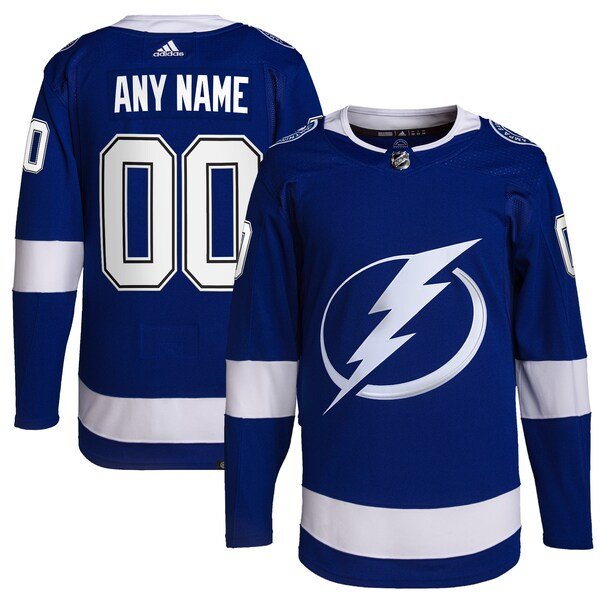 Tampa Bay Lightning adidas Home Primegreen Authentic Custom Jersey - Royal