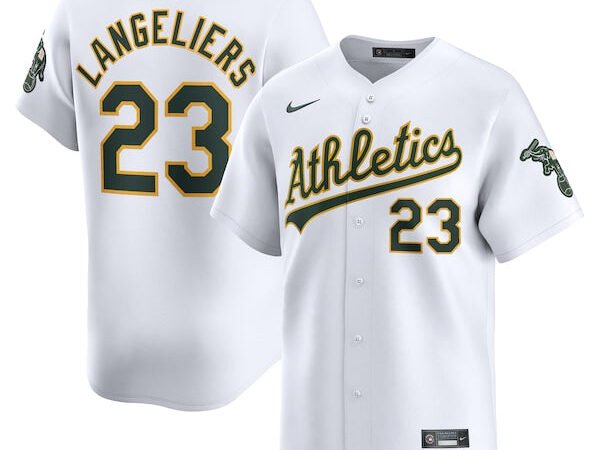 Shea Langeliers Oakland Athletics Nike Home Limited Player Jersey - White