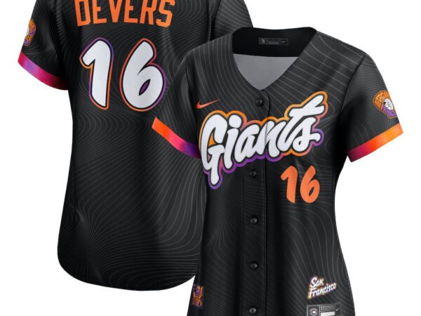 Rafael Devers San Francisco Giants Nike Women's 2025 City Connect Limited Player Jersey - Black