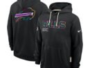 Buffalo Bills Nike 2025 NFL Crucial Catch Sideline Standard Issue Dri-FIT Hoodie - Black