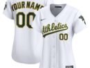 Athletics Nike Women's Home Limited Custom Jersey - White