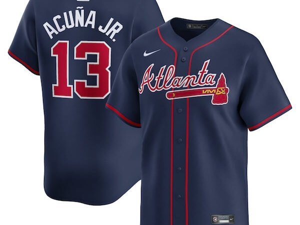 Ronald Acuña Jr. Atlanta Braves Nike Alternate Limited Player Jersey – Navy