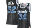 Shaquille O'Neal Orlando Magic Women's 1995/96 Hardwood Classics Swingman Jersey - Black