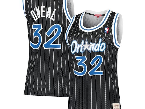 Shaquille O'Neal Orlando Magic Women's 1995/96 Hardwood Classics Swingman Jersey - Black