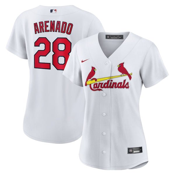 Nolan Arenado St. Louis Cardinals Nike Women's Home Official Replica Player Jersey - White/Cream/Red