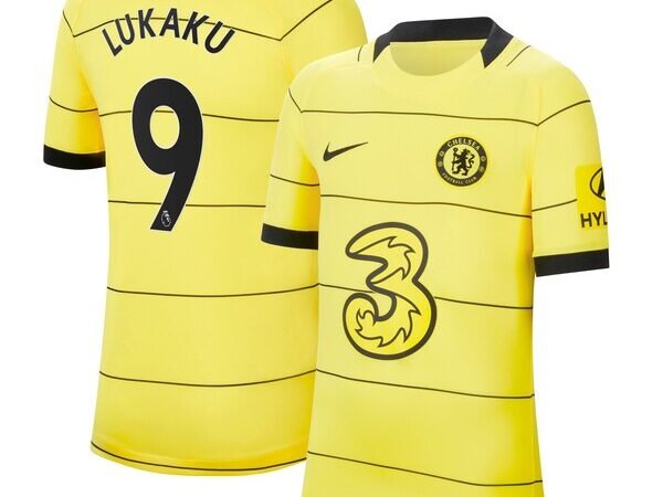 Romelu Lukaku Chelsea Nike Youth 2021/22 Away Replica Player Jersey - Yellow