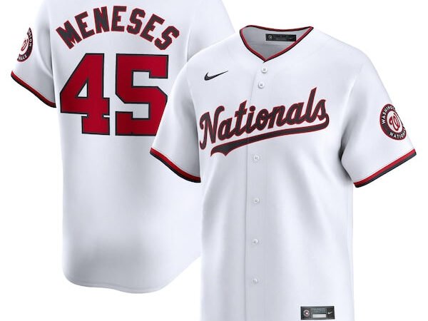 Joey Meneses Washington Nationals Nike Home Limited Player Jersey - White