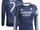 Vini Jr. Los Merengues adidas 2025/26 Home Long Sleeve Replica Player Jersey - Blue/White