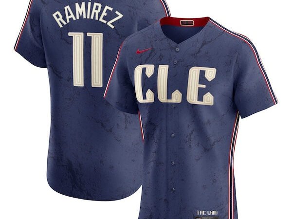 José Ramírez Cleveland Guardians Nike City Connect Elite Jersey - Navy