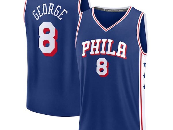 Paul George Philadelphia 76ers Youth Fast Break Replica Player Jersey - Icon Edition - Royal