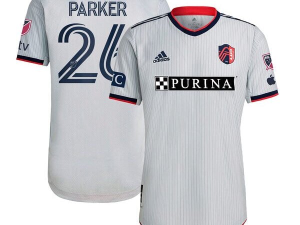 Tim Parker St. Louis City SC adidas 2024 The Spirit Kit Authentic Jersey - Gray