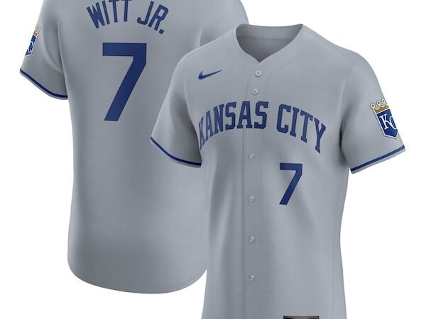 Bobby Witt Jr. Kansas City Royals Nike Road Elite Player Jersey - Gray