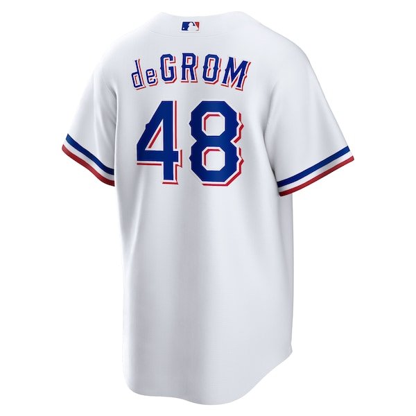 Jacob deGrom Texas Rangers Nike Home Replica Player Jersey - White/Royal