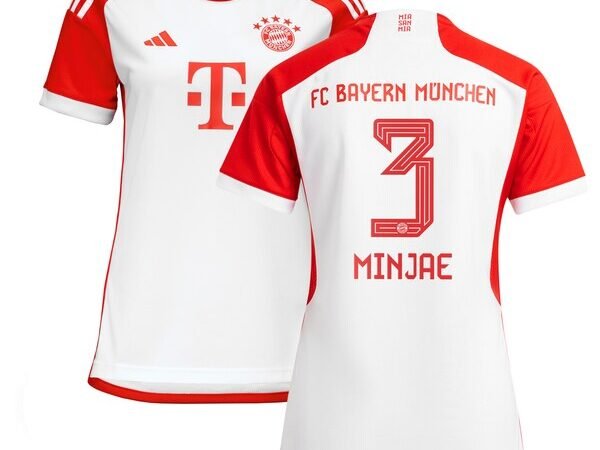 Kim Min-jae Bayern Munich adidas Women's 2023/24 Home Replica Jersey - White/Black