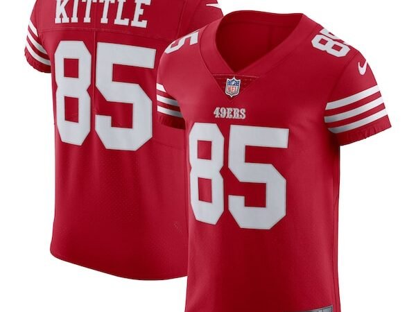 George Kittle San Francisco 49ers Nike Vapor Elite Jersey - Scarlet/Red/White