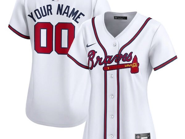 Atlanta Braves Nike Women's Home Limited Custom Jersey - White