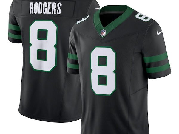 Aaron Rodgers New York Jets Nike Alternate Vapor F.U.S.E. Limited Jersey  - Legacy Black