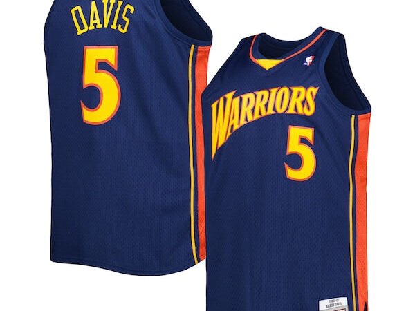 Baron Davis Golden State Warriors Big & Tall Hardwood Classics 2006/07 Swingman Jersey - Navy