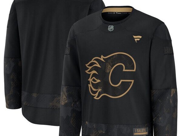 Calgary Flames  2024 Military Appreciation Practice Jersey - Black