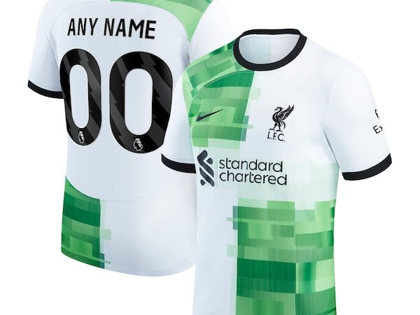Liverpool Nike 2023/24 Away Replica Custom Jersey - White