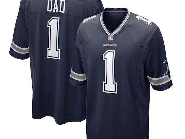 Number 1 Dad Dallas Cowboys Nike Game Jersey - Navy